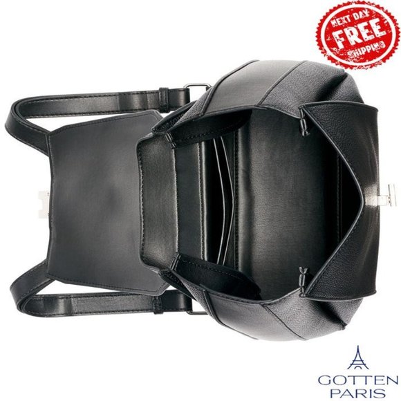 Calvin Klein Sahara Turnlock Backpack Black/Silver Women\'s Bag main image 4